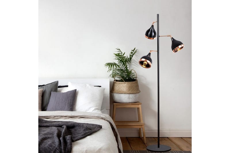 Gulvlampe Soodx Svart / Kobber - Kobber/Svart - Belysning - Innendørsbelysning & Lamper - Soveromslampe
