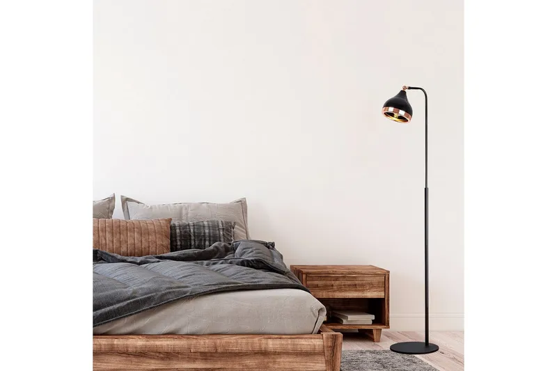 Gulvlampe Soodx Svart / Kobber - Kobber/Svart - Belysning - Innendørsbelysning & Lamper - Soveromslampe