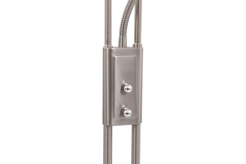 Stående lampe 18 W sølv 180 cm dimbar - Silver - Soveromslampe - Stuelampe - Uplight gulvlampe - Gulvlampe