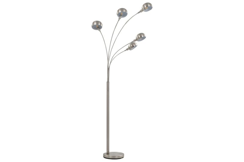 Stående lampe 200 cm 5 x E14 sølv - Silver - Belysning - Innendørsbelysning & Lamper - Gulvlampe - Femarmet gulvlampe
