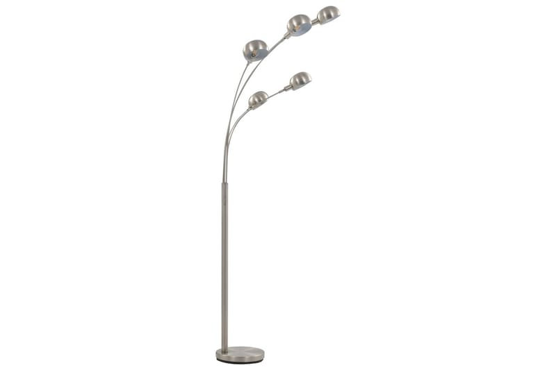 Stående lampe 200 cm 5 x E14 sølv - Silver - Belysning - Innendørsbelysning & Lamper - Gulvlampe - Femarmet gulvlampe