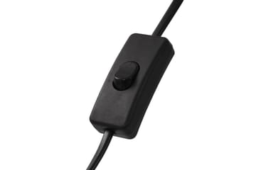 Stående lampe E27 svart og gull 51 cm - Svart - Belysning - Innendørsbelysning & Lamper - Gulvlampe