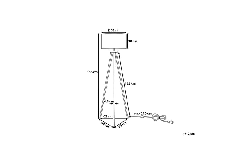 Stiletto Gulvlampe 156 cm - Hvit - Belysning - Innendørsbelysning & Lamper - Gulvlampe