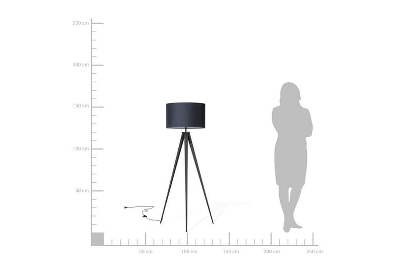 Stiletto Gulvlampe 156 cm - Svart - Belysning - Innendørsbelysning & Lamper - Gulvlampe
