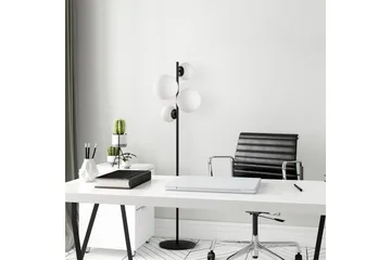 Gulvlampe Subin Svart / Hvit - Svart / Hvit - Belysning - Innendørsbelysning & Lamper - Soveromslampe