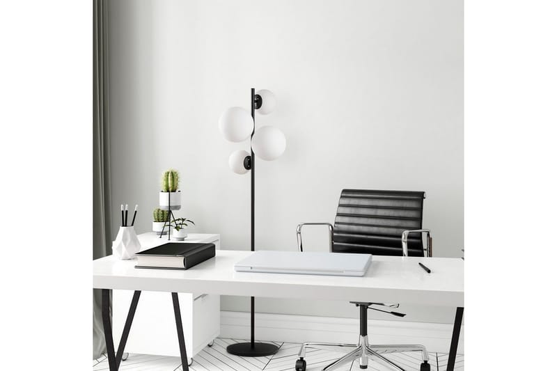 Gulvlampe Subin Svart / Hvit - Svart / Hvit - Belysning - Innendørsbelysning & Lamper - Soveromslampe