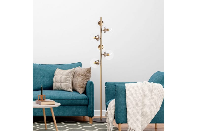 Gulvlampe Subin Vintage Transparent - Vintage Transparent - Belysning - Innendørsbelysning & Lamper - Soveromslampe