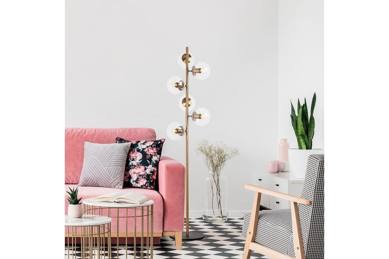 Gulvlampe Subin Vintage Transparent - Vintage Transparent - Belysning - Innendørsbelysning & Lamper - Soveromslampe