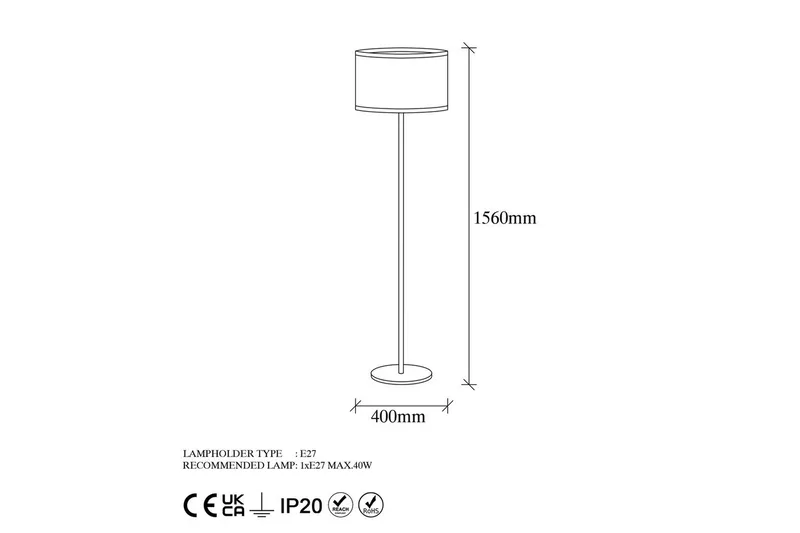 Gulvlampe Talra Vintage - Multifarget - Belysning - Innendørsbelysning & Lamper - Soveromslampe
