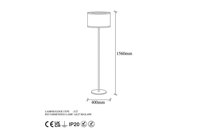 Gulvlampe Talra Vintage - Multifarget - Belysning - Innendørsbelysning & Lamper - Soveromslampe