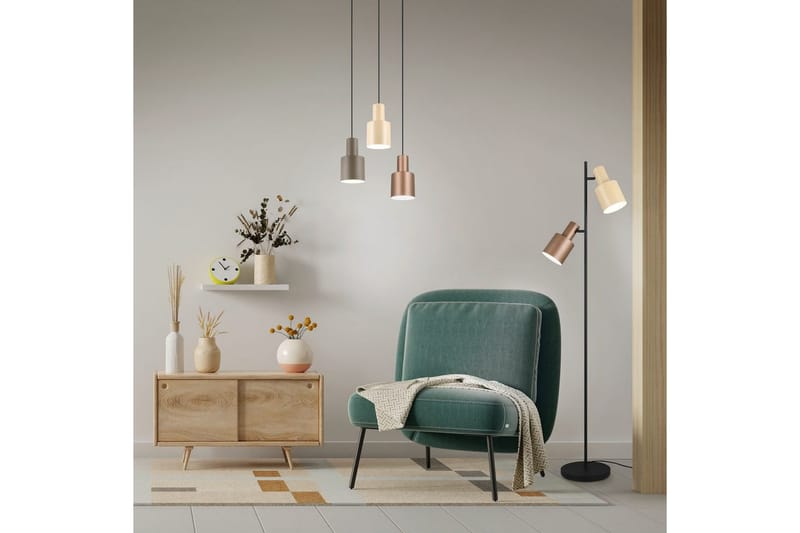 Gulvlampe TRIO Agudo Mangefarget - Mangefarget - Belysning - Innendørsbelysning & Lamper - Soveromslampe