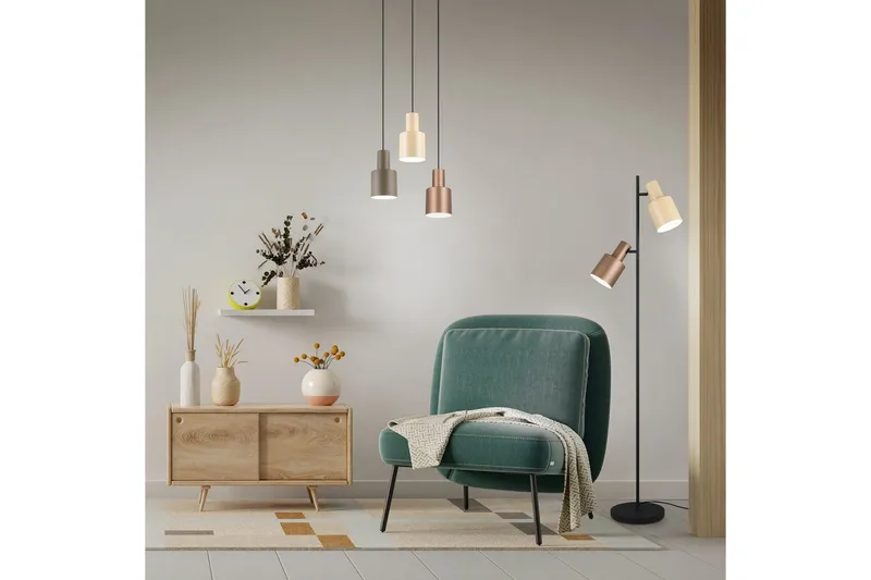 Gulvlampe TRIO Agudo Mangefarget - Mangefarget - Belysning - Innendørsbelysning & Lamper - Soveromslampe