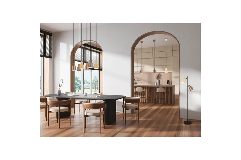 Gulvlampe TRIO Agudo Mangefarget - Mangefarget - Belysning - Innendørsbelysning & Lamper - Soveromslampe