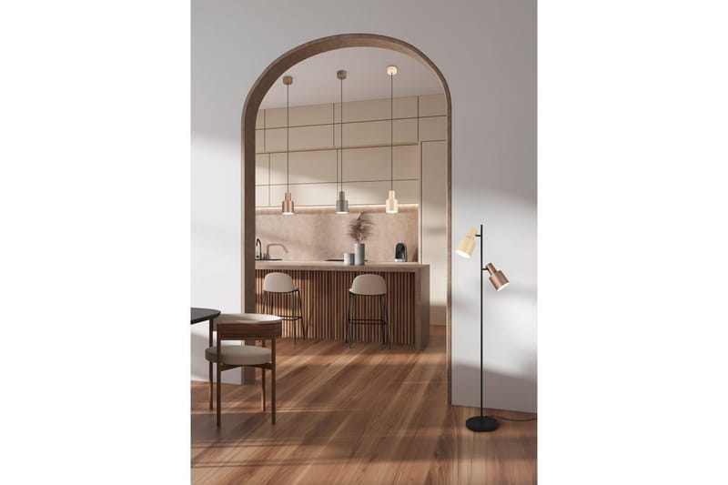 Gulvlampe TRIO Agudo Mangefarget - Mangefarget - Belysning - Innendørsbelysning & Lamper - Soveromslampe