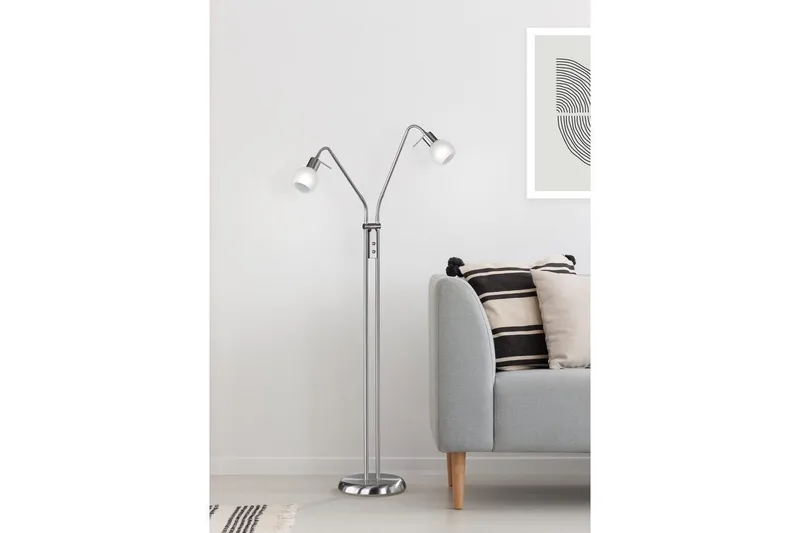 Gulvlampe TRIO Antibes - Belysning - Innendørsbelysning & Lamper - Gulvlampe - Toarmet gulvlampe