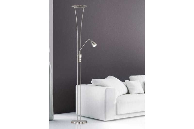 Gulvlampe TRIO Arizona Børstet stål - Børstet stål - Belysning - Innendørsbelysning & Lamper - Soveromslampe