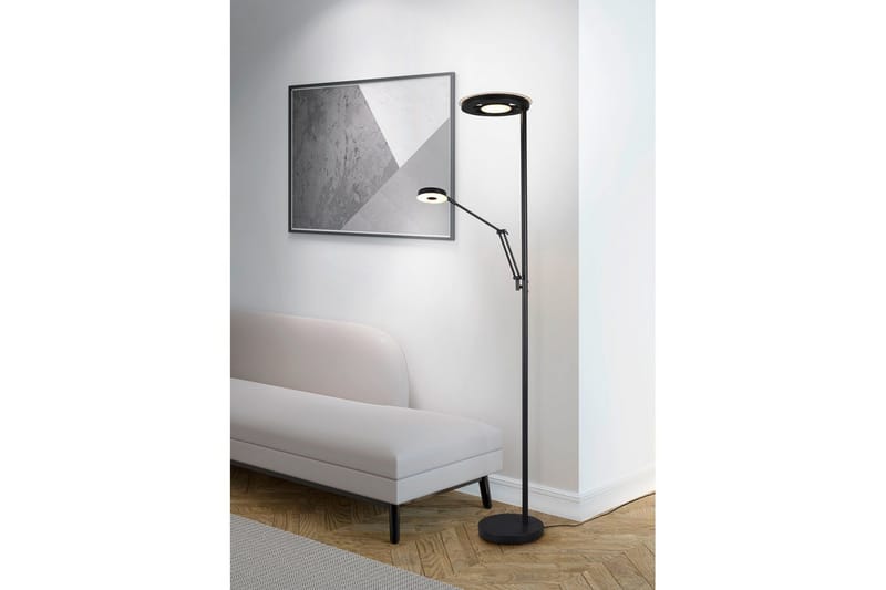 Gulvlampe TRIO Barrie Matt svart - Matt svart - Belysning - Innendørsbelysning & Lamper - Soveromslampe