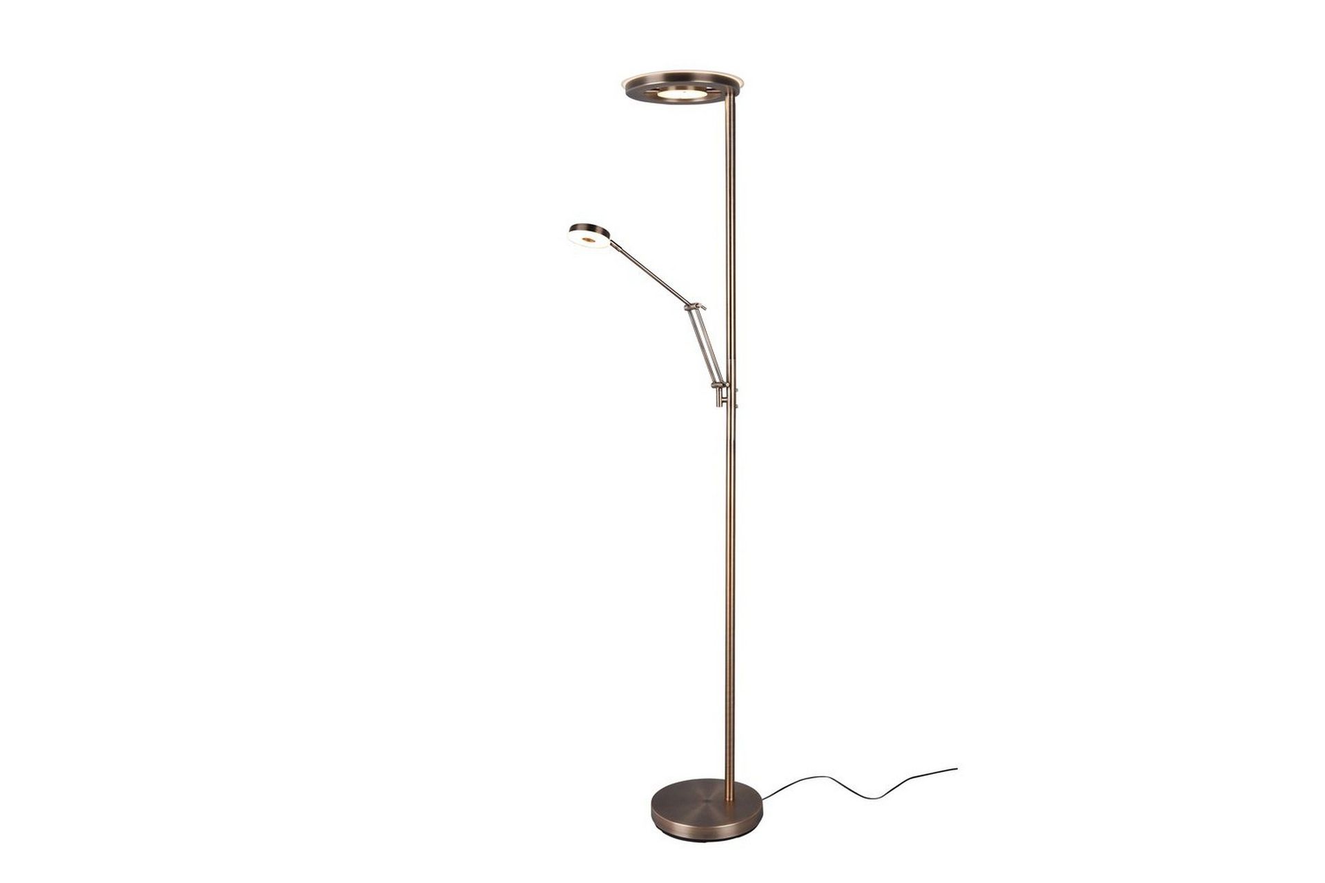 Gulvlampe TRIO Barrie Messing - Messing