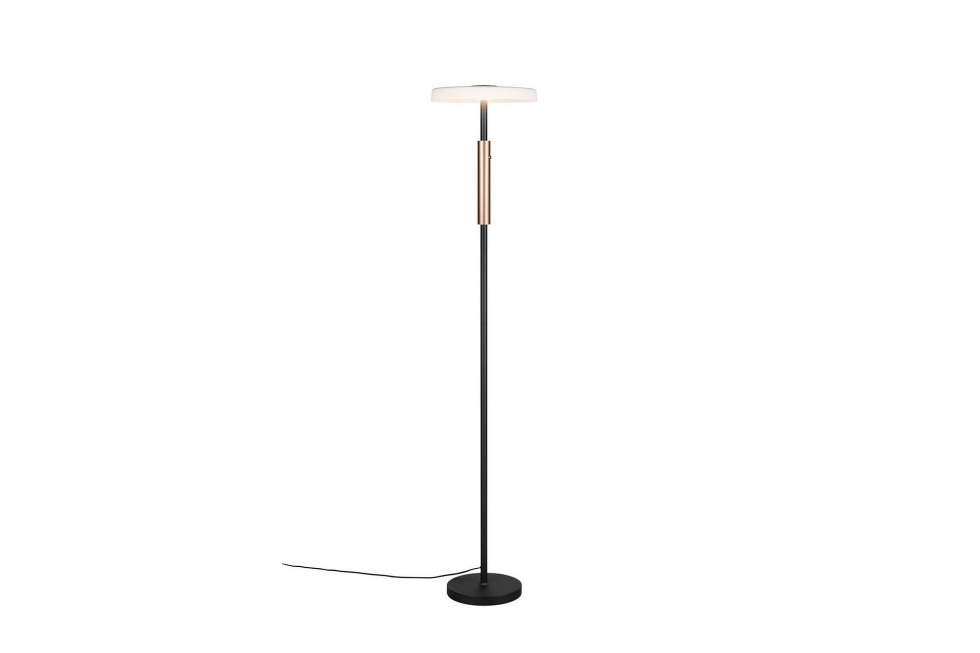 Gulvlampe TRIO Celeste Matt svart/hvit/kaffebrun - Matt svart/hvit/kaffebrun