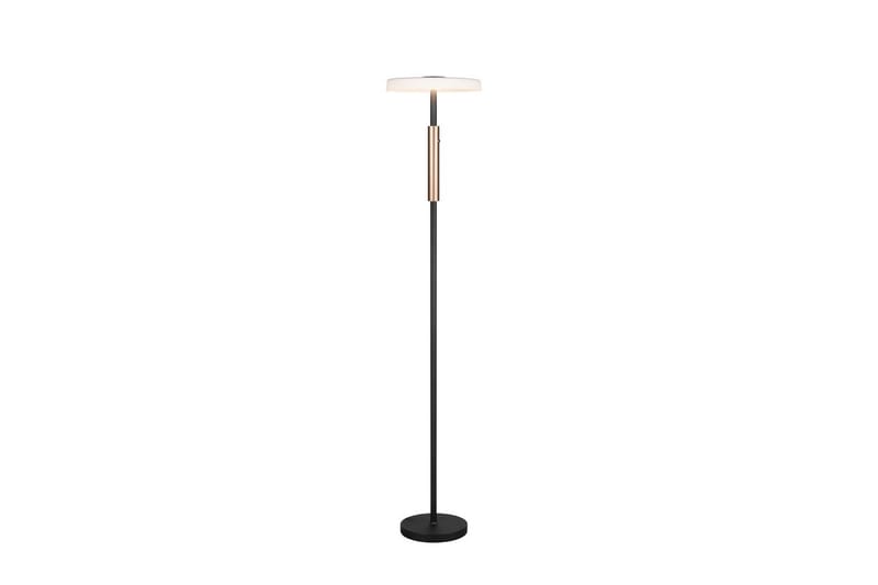 Gulvlampe TRIO Celeste Matt svart/krom/tre - Matt svart/krom/tre - Belysning - Innendørsbelysning & Lamper - Soveromslampe