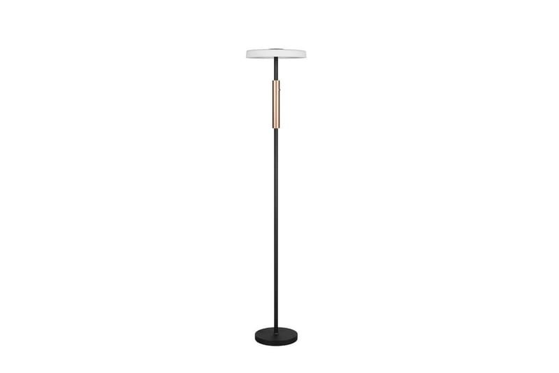 Gulvlampe TRIO Celeste Matt svart/krom/tre - Matt svart/krom/tre - Belysning - Innendørsbelysning & Lamper - Soveromslampe