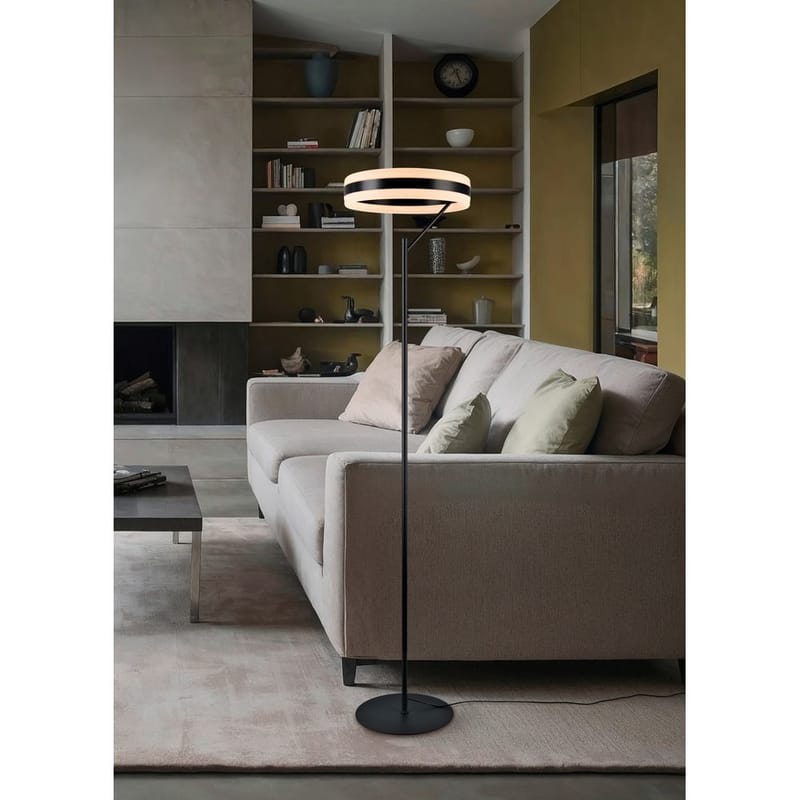 Gulvlampe TRIO Dios - Matt svart - Belysning - Innendørsbelysning & Lamper - Soveromslampe