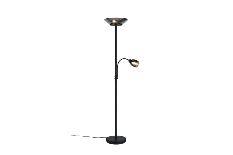 Gulvlampe TRIO Gerry Matt svart, Matt svart