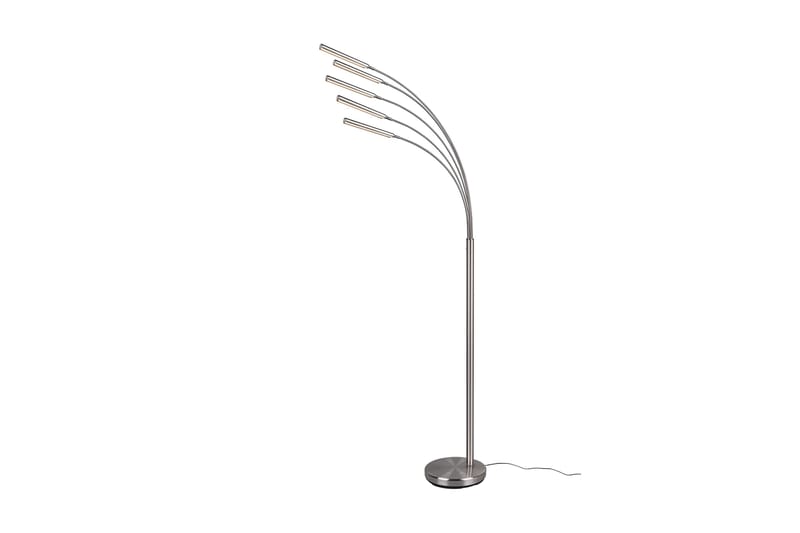 Trio Lighting Reed LED gulvlampe børstet stål - Belysning - Innendørsbelysning & Lamper - Gulvlampe