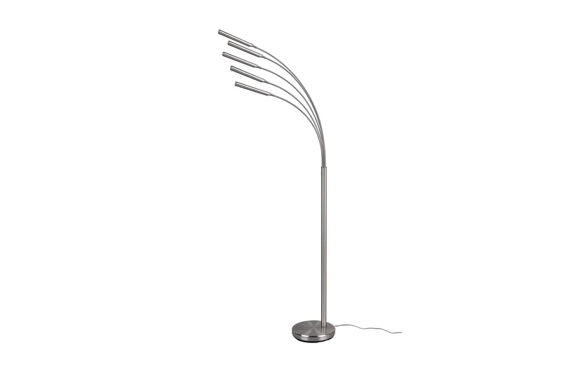 Trio Lighting Reed LED gulvlampe børstet stål - Belysning - Innendørsbelysning & Lamper - Gulvlampe