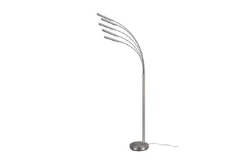 Trio Lighting Reed LED gulvlampe børstet stål - Belysning - Innendørsbelysning & Lamper - Gulvlampe
