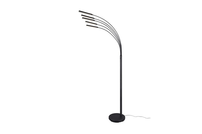 Trio Lighting Reed LED gulvlampe matt sort - Matt svart - Belysning - Innendørsbelysning & Lamper - Gulvlampe