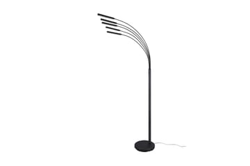 Trio Lighting Reed LED gulvlampe matt sort - Matt svart - Belysning - Innendørsbelysning & Lamper - Gulvlampe