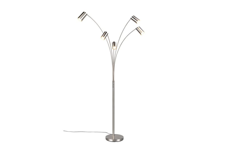 Gulvlampe TRIO Marley Børstet stål - Børstet stål - Belysning - Innendørsbelysning & Lamper - Soveromslampe