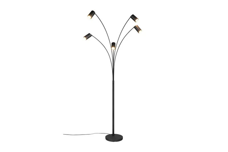 Gulvlampe TRIO Marley Matt svart - Matt svart - Belysning - Innendørsbelysning & Lamper - Soveromslampe