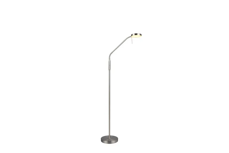Gulvlampe TRIO Moreno Børstet stål, Børstet stål