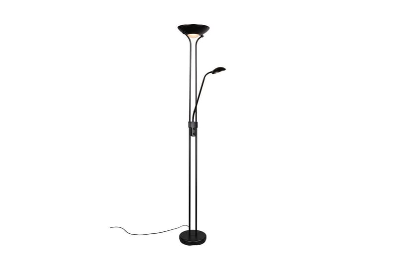 Gulvlampe TRIO Spock Matt svart, Matt svart