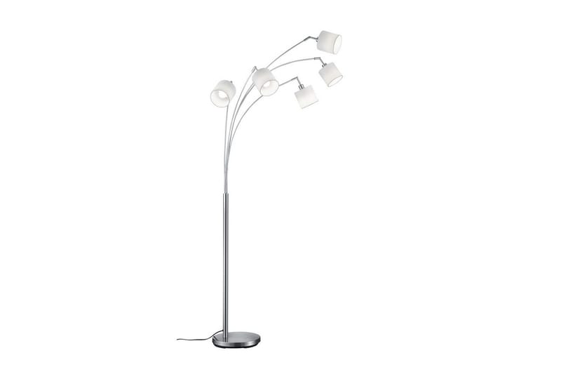 Gulvlampe TRIO Tommy Bøyd Børstet stål, Børstet stål