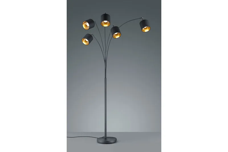 Gulvlampe TRIO Tommy Bøyd Matt svart - Matt svart - Belysning - Innendørsbelysning & Lamper - Soveromslampe