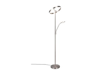 Gulvlampe TRIO Willis Børstet stål - Børstet stål - Belysning - Innendørsbelysning & Lamper - Gulvlampe - Toarmet gulvlampe