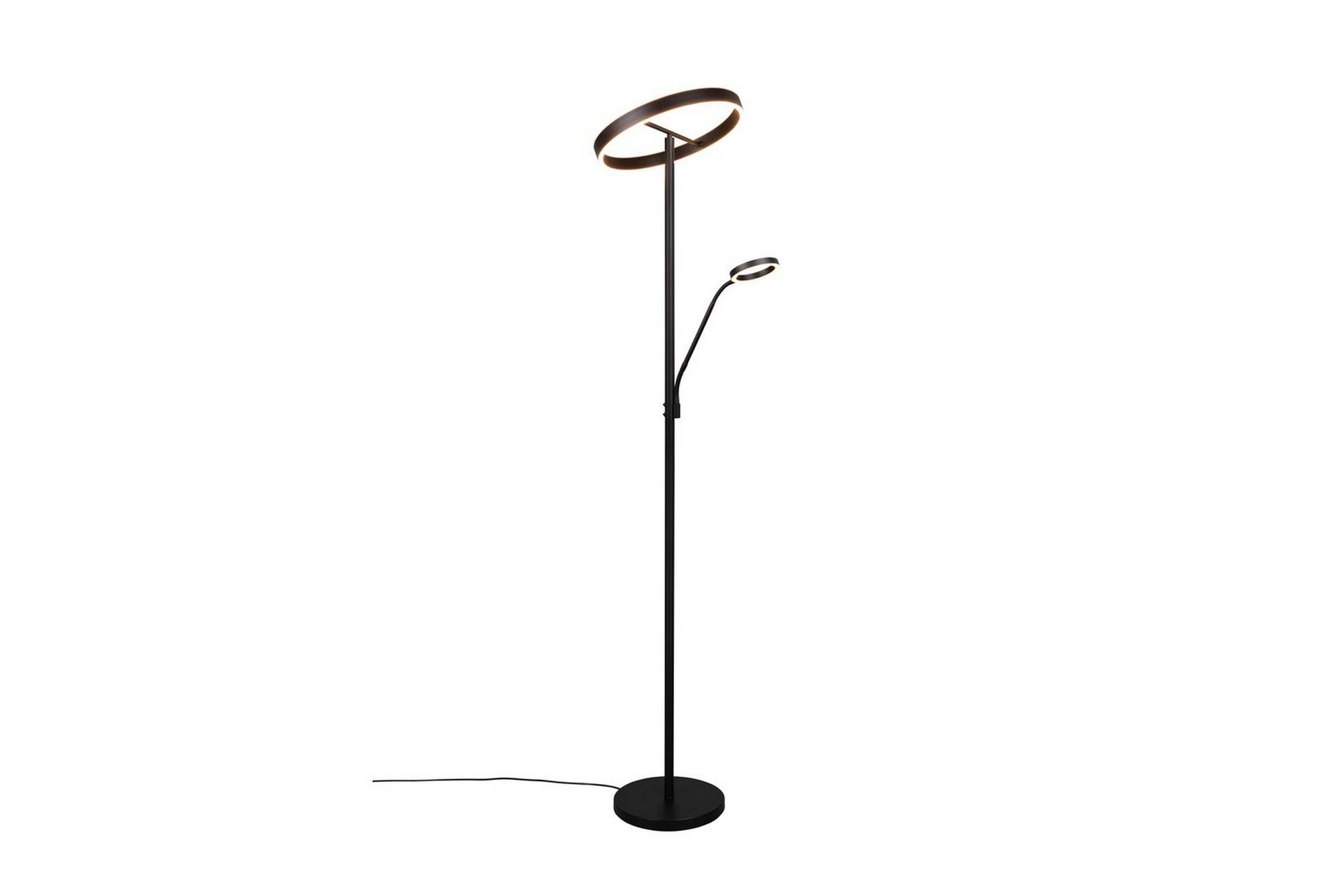 Gulvlampe TRIO Willis Matt svart - Matt svart
