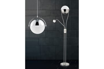 Falivene Gulvlampe LED - Krom - Belysning - Innendørsbelysning & Lamper - Gulvlampe - Toarmet gulvlampe