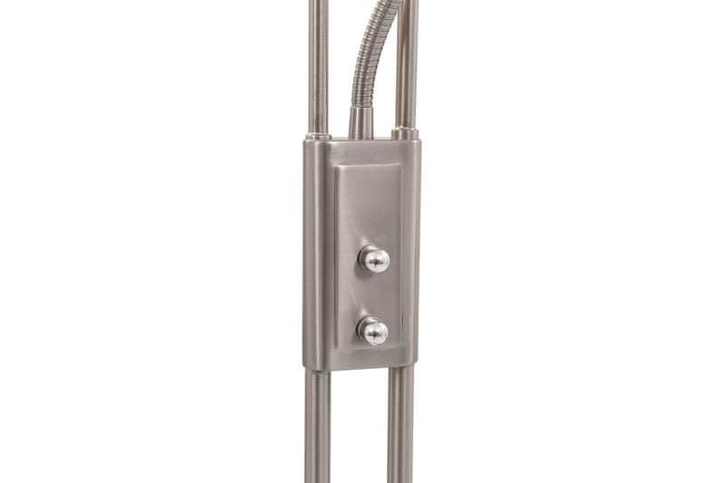 Stående lampe 18 W sølv 180 cm dimbar - Silver - Belysning - Innendørsbelysning & Lamper - Gulvlampe - Uplight gulvlampe