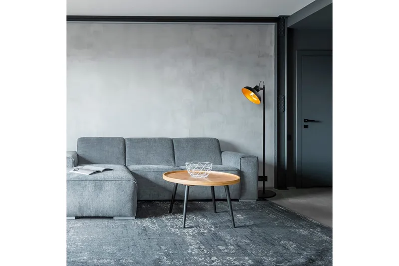 Gulvlampe Zinra svart / Gull - 30 x 43 cm - Belysning - Innendørsbelysning & Lamper - Soveromslampe