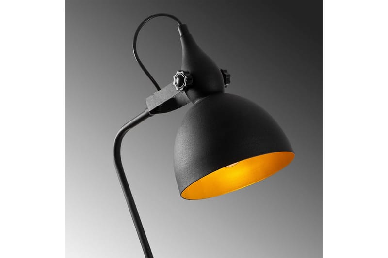 Gulvlampe Zinra svart / Gull - 35 x 30 cm - Belysning - Innendørsbelysning & Lamper - Soveromslampe
