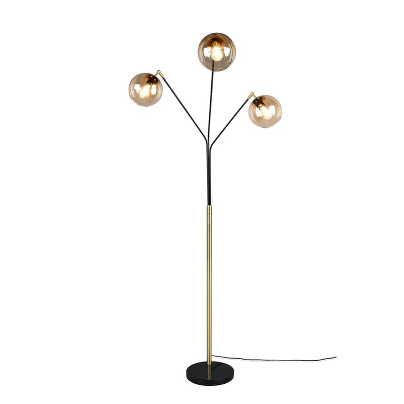 Gulvlampe Paxton - Matt svart/gull - Belysning - Innendørsbelysning & Lamper - Soveromslampe