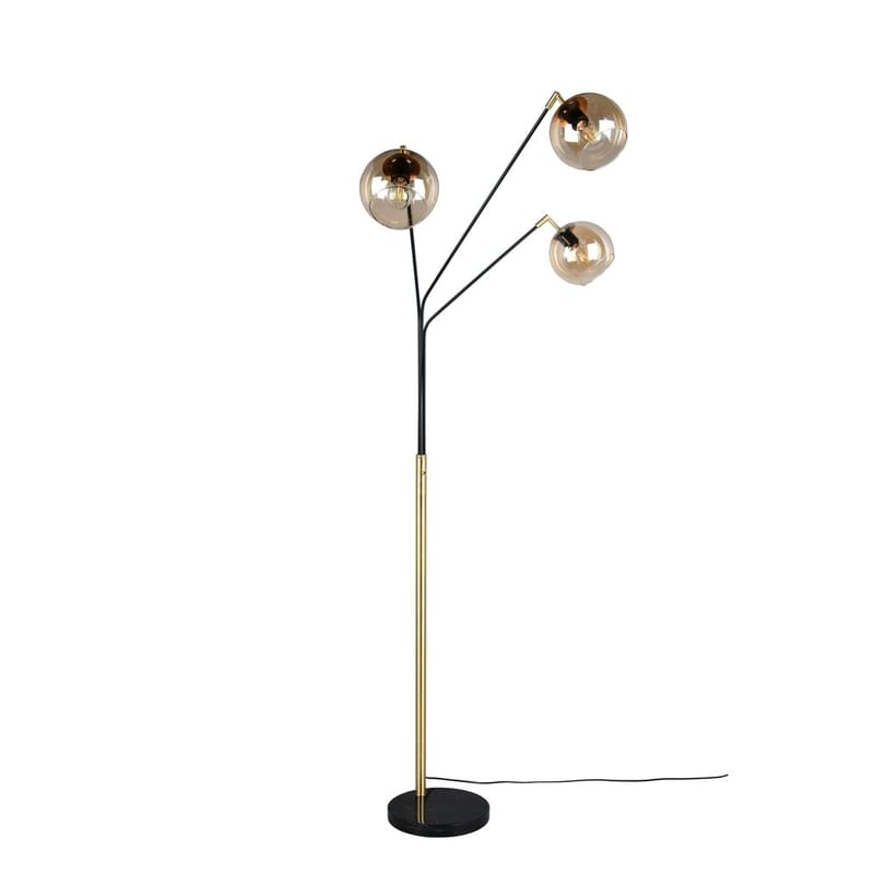 Gulvlampe Paxton - Matt svart/gull - Belysning - Innendørsbelysning & Lamper - Soveromslampe