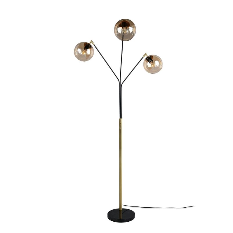 Gulvlampe Paxton - Matt svart/gull - Belysning - Innendørsbelysning & Lamper - Soveromslampe