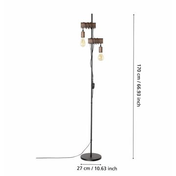 Gulvlys Townshend - 25 cm - Belysning - Innendørsbelysning & Lamper - Gulvlampe - Toarmet gulvlampe