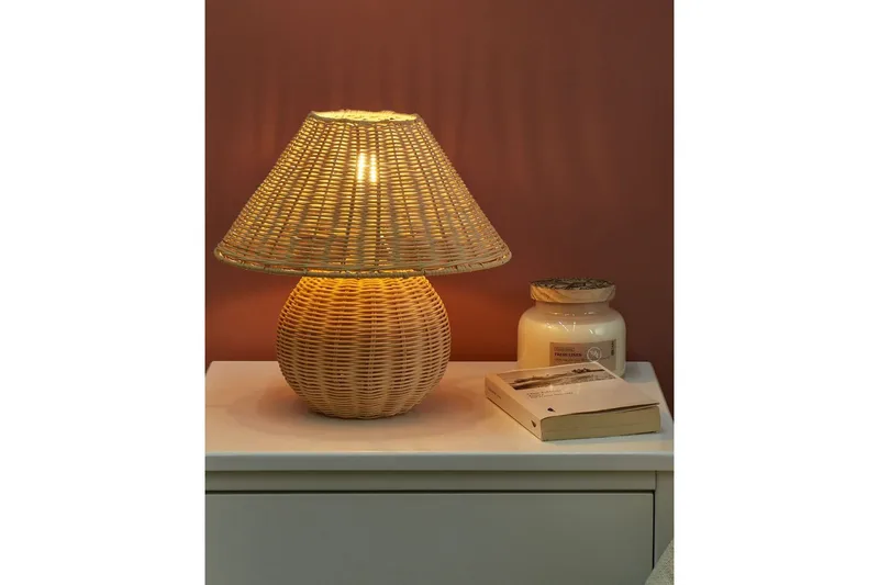 Gyarki Bordlampe 31 cm E27 - Naturlig - Belysning - Innendørsbelysning & Lamper - Stuelampe