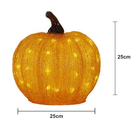 Harvy utendørsdekorasjon med belysning 25 cm - oransje - Belysning - Innendørsbelysning & Lamper - Dekorasjonsbelysning
